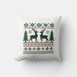 居心地の良い北欧クリスマストナカイ枕 クッション
