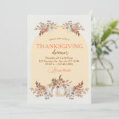 居心地の良い収穫秋の収集パターン 招待状 (スタンド正面)