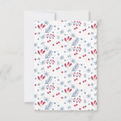 居心地の良い可愛いクリスマスパーティの招待状 パーソナライズされた 招待状 (裏面)