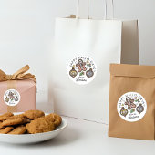 居心地の良い可愛いハロウィーンクリスマス封筒用シール ラウンドシール