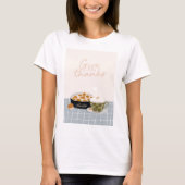 居心地の良い夜をありがとう 秋のスイーツ Tシャツ (正面)