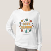 居心地の良い季節のホリデー要素 - スタイルB Tシャツ (正面)