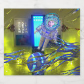 居心地の良い宇宙の謎 リキュールボトルラベル (シングルラベル)