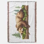 居心地の良い寝台素朴小屋 スローブランケット (正面縦)