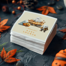 居心地の良い幽霊コテージハロウィンベビーシャワー