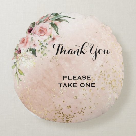 居心地の良い心地よいの開花:デザインフローラ ラウンドクッション (正面)