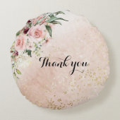 居心地の良い心地よいの開花:デザインフローラ ラウンドクッション (裏面)