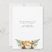 居心地の良い応援ファミリーフォトクリスマスカード(韓国語) シーズンカード (裏面)