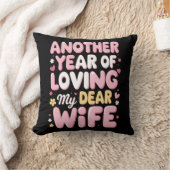"居心地の良い愛 – あなたの妻のための記念日の親愛枕 クッション (ブランケット)