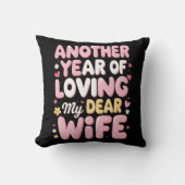 "居心地の良い愛 – あなたの妻のための記念日の親愛枕 クッション (正面)