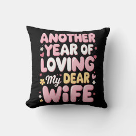 "居心地の良い愛 – あなたの妻のための記念日の親愛枕 クッション