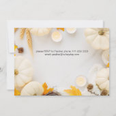 居心地の良い感謝祭かぼちゃディナー 招待状 (裏面)