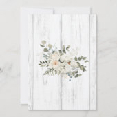 居心地の良い感謝祭ディナーパンプキン秋花 招待状 (裏面)