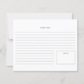 居心地の良い手描きキッチンの必需品レシピカード (裏面)