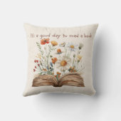 居心地の良い文学ガーデン装飾用クッションforブックラバー クッション (裏面)