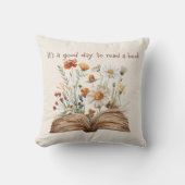 居心地の良い文学ガーデン装飾用クッションforブックラバー クッション (正面)