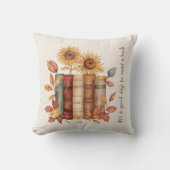 居心地の良い文学装飾用クッションとヒマワリ クッション (正面)