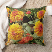 居心地の良い明るい黄色のデイジー花枕 クッション (ブランケット)