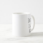 居心地の良い時代の楽しいホワイトコーヒーマグ コーヒーマグカップ (正面右)