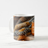 居心地の良い暖かいキャンドルライト夕べ コーヒーマグカップ (正面左)