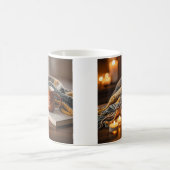 居心地の良い暖かいキャンドルライト夕べ コーヒーマグカップ (中央)