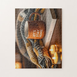 居心地の良い暖かいキャンドルライト夕べ ジグソーパズル