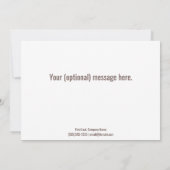 居心地の良い暖かい冬のウィッシュクライアントハッピーホリデーズカード (裏面)