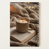 居心地の良い暖かい夕べのキャンドルと毛布 プランナー手帳 (裏面)