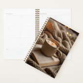 居心地の良い暖かい夕べのキャンドルと毛布 プランナー手帳 (ディスプレー)