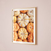 居心地の良い暖かい秋カボチャ写真の農家のウォールアート ポスター