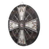 居心地の良い暖素朴かい木目ファミリーモノグラムダーツ ダーツボード (正面右)