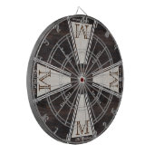 居心地の良い暖素朴かい木目ファミリーモノグラムダーツ ダーツボード (正面左)