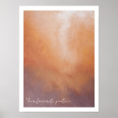 居心地の良い暖絵を描かい抽象芸術の秋ウォールアート ポスター (正面)