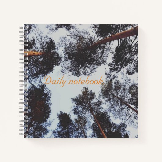 居心地の良い木々が毎日撮影 ノートブック (正面)