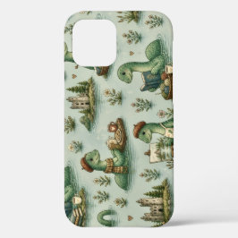 居心地の良い未知の生物 ネッシー ネス湖のモンスター 趣味 iPhone 12ケース