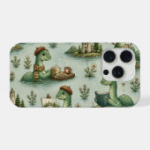 居心地の良い未知の生物 ネッシー ネス湖のモンスター 趣味 iPhoneケース (裏面横)
