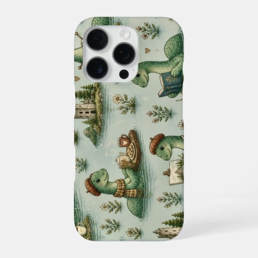 居心地の良い未確認生物 ネッシー ネス湖のモンスター 趣味 iPhoneケース (裏面)