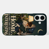 居心地の良い本好きの猫と面白い内向的な人のためのiPhoneケース Case-Mate iPhoneケース (裏面 (横))