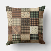 居心地の良い格子模様 クッション (裏面)