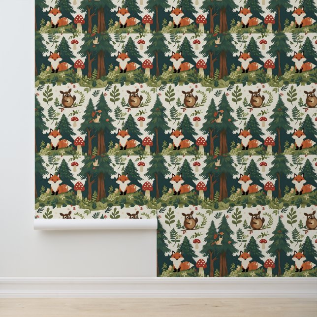 居心地の良い森のキノコと野生動物の皮とスティック 壁紙 (アプリケーション)