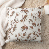 居心地の良い水色のシンプル花の綿装飾用クッション クッション (ブランケット)