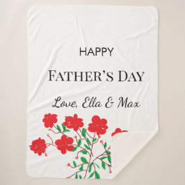 居心地の良い父の日の毛布 シェルパブランケット