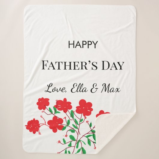 居心地の良い父の日の毛布 シェルパブランケット (正面)