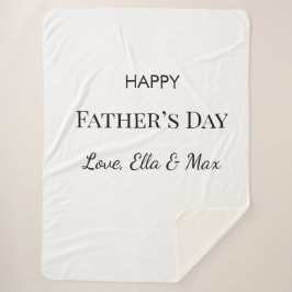 居心地の良い父の日の毛布 シェルパブランケット