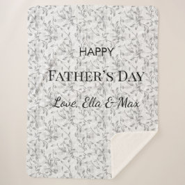 居心地の良い父の日の毛布 シェルパブランケット