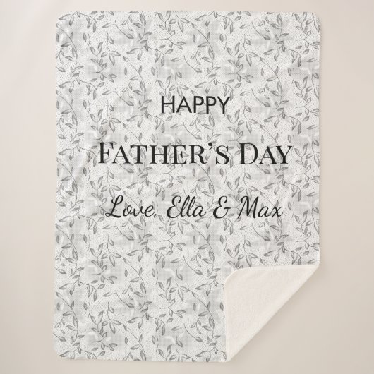 居心地の良い父の日の毛布 シェルパブランケット (正面)