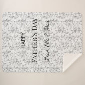 居心地の良い父の日の毛布 シェルパブランケット (正面(横))