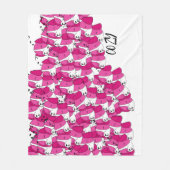 居心地の良い犬ピローケース フリースブランケット (正面)