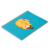 居心地の良い猫と眠る少女 ノートブック (左側)