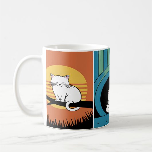 居心地の良い猫夢 コーヒーマグカップ (左)